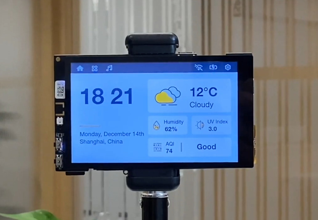 smart home LCD display