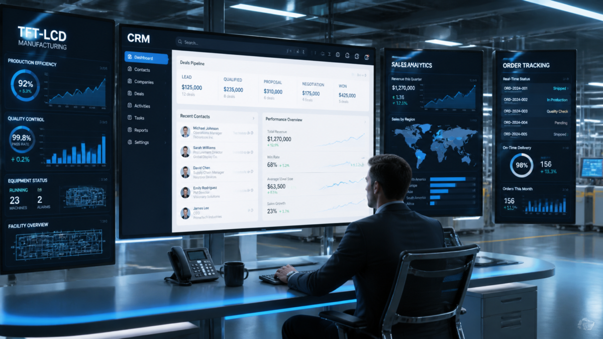 CRM software for LCD display manufacturers